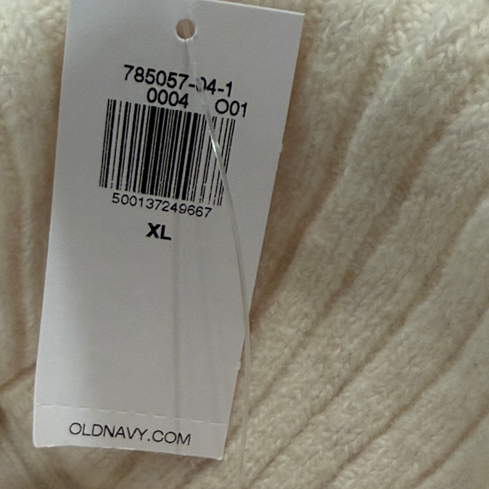 Old Navy Chalk Heather SoSoft Turtleneck Sweater/NWT/XL - Picture 10 of 15
